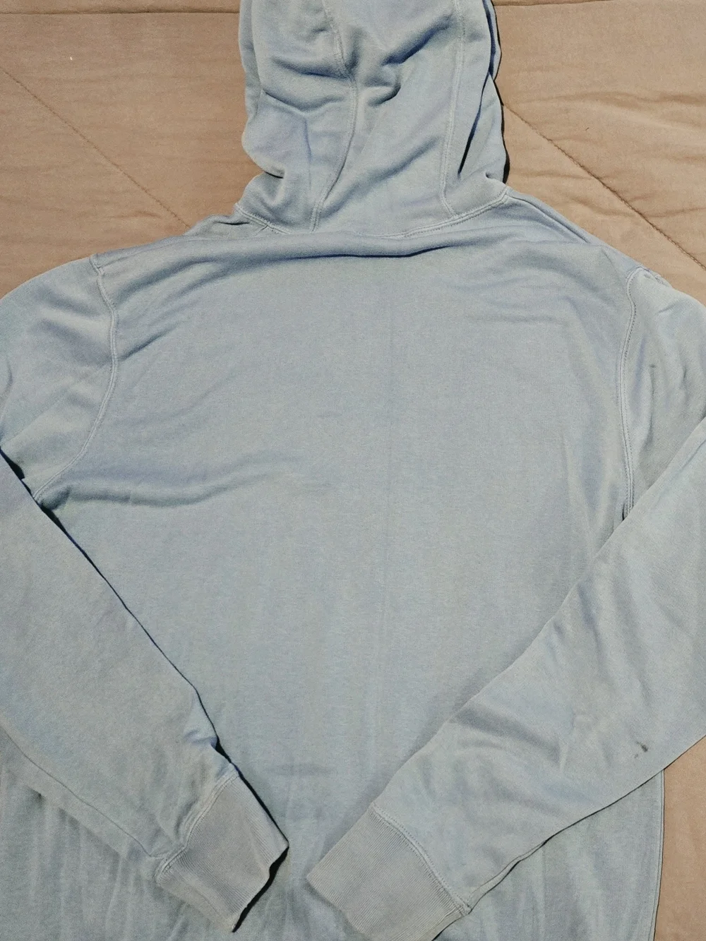Nike Air Jordan Essentials Baseline Flight Fleece Hoodie Light Blue Mens L